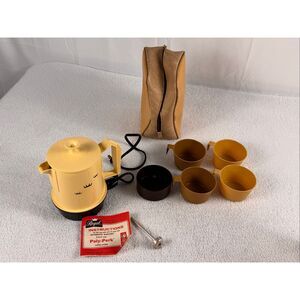 Vintage Regal Poly Perk 2-4 Cup Coffee Pot   Instructions/Travel Bag